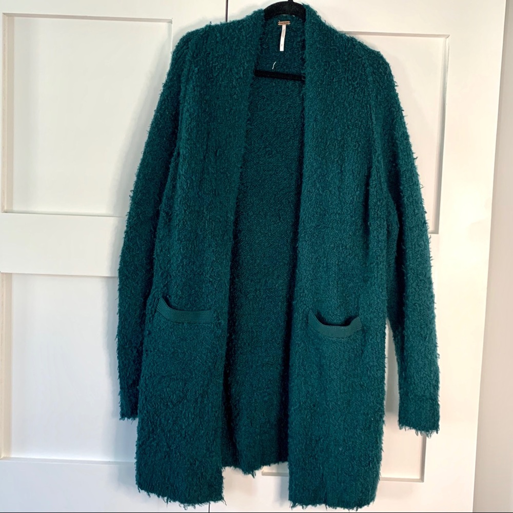 NWT Free People Open Front Wool Blend Cardigan - Picture 5 of 8